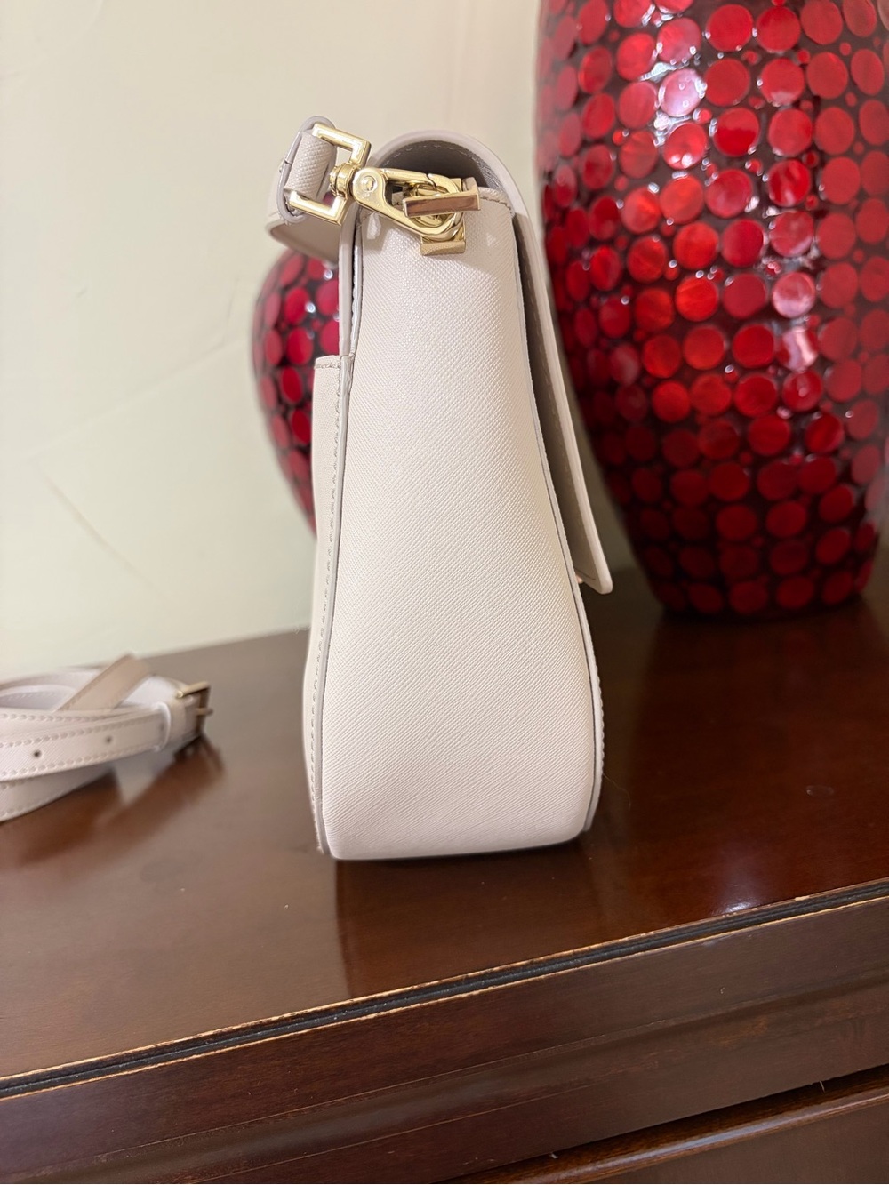 Kate Spade Heritage Make It Mine Byrdie Crossbody Dusty Pink Saffiano Leather - Picture 7 of 17